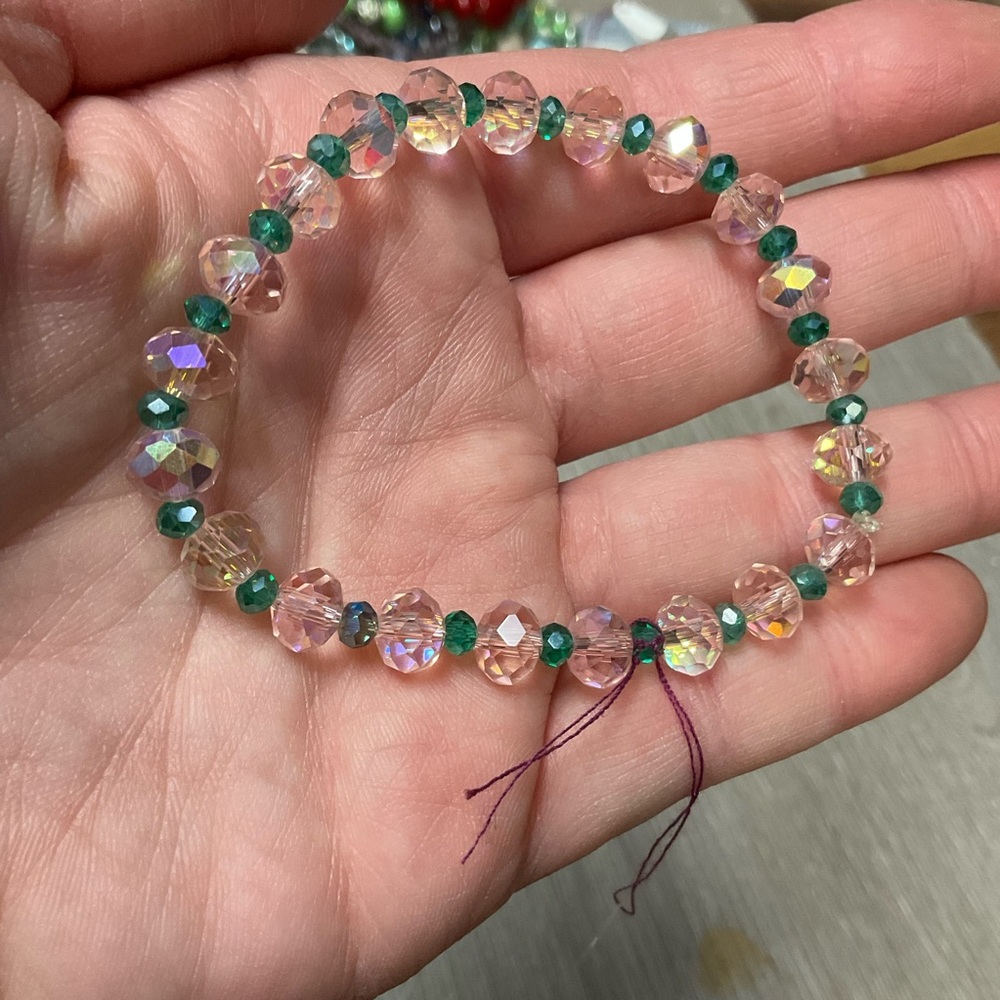 Elegant Crystal Beaded Bracelet